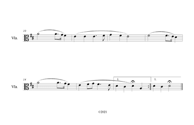 I Stand Amazed in the Presence (How Marvelous) for Viola Solo (arr. B. C. Dockery)