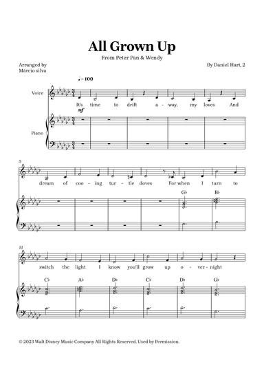 All Grown Up (arr. Márcio Silva)