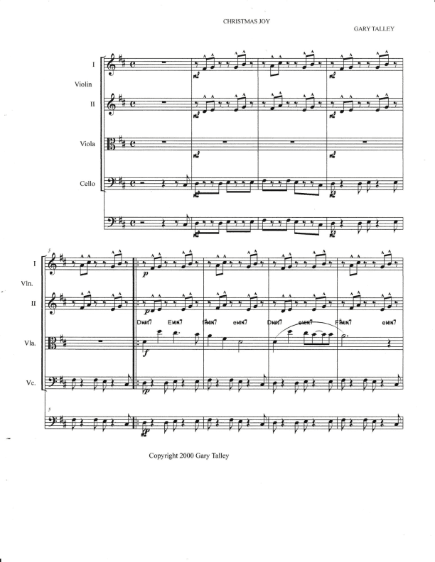 Christmas Joy  - Score Only