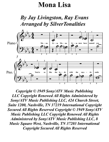 Mona Lisa (arr. SilverTonalities)