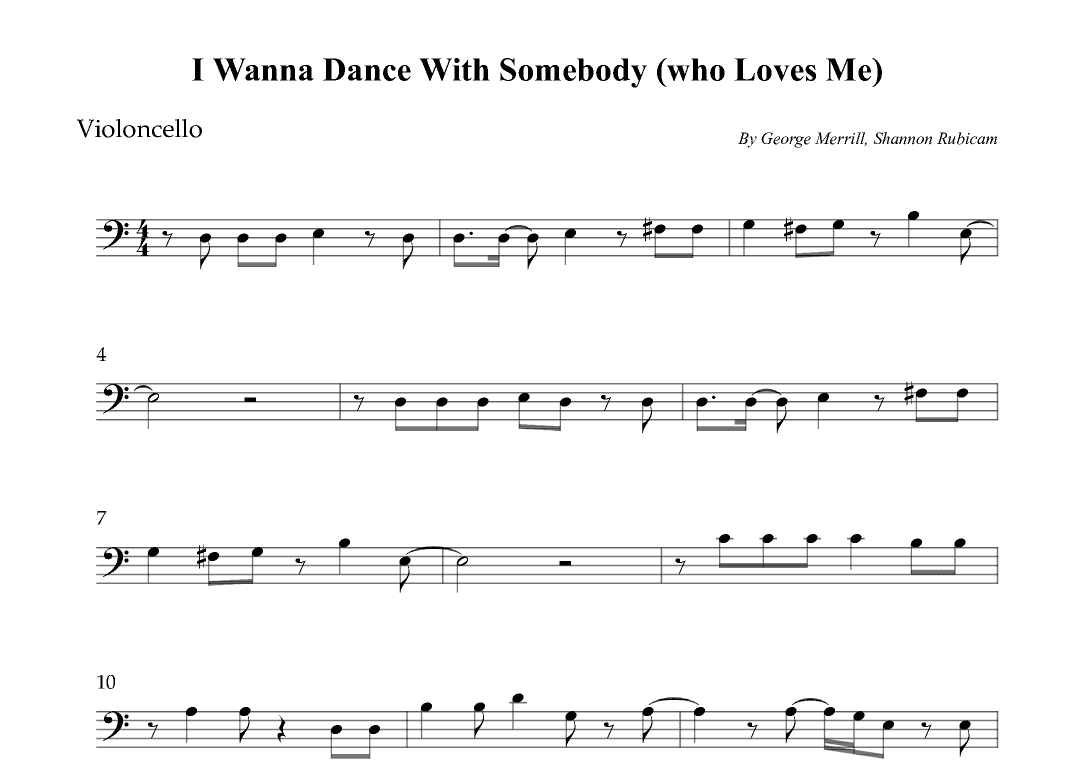 I Wanna Dance With Somebody (who Loves Me) (arr. Wesley S. SIlva)