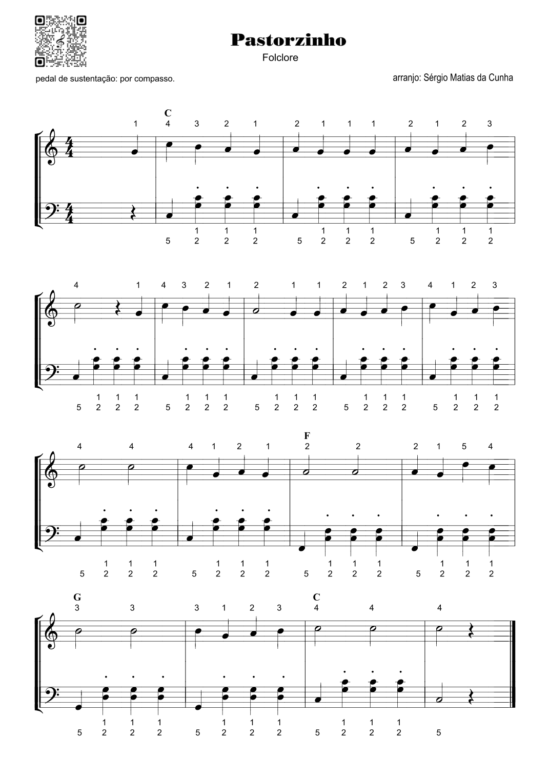 Pastorzinho - Fase2 (arr. Sérgio Matias da Cunha)