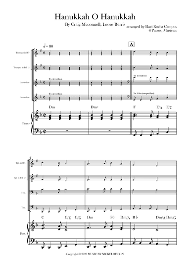 Hanukkah O Hanukkah (arr. Davi Rocha Campos)