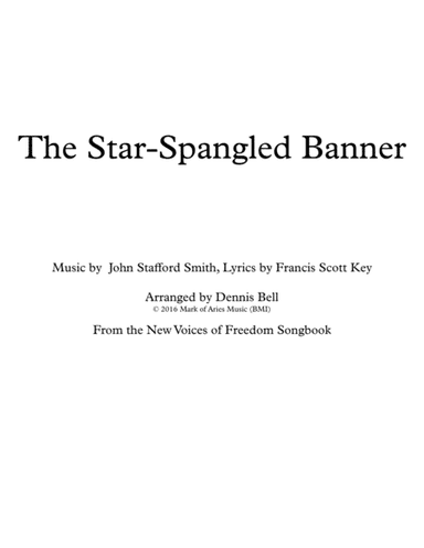 The Star-Spangled Banner (arr. Dennis Bell)