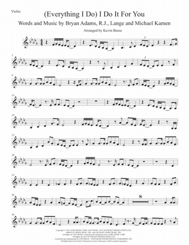 (Everything I Do) I Do It For You (arr. Kevin Busse)