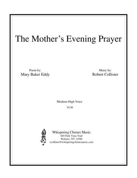 The Mother's Evening Prayer medium high voice