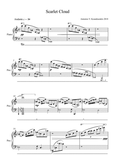 Scarlet Cloud - Solo Piano