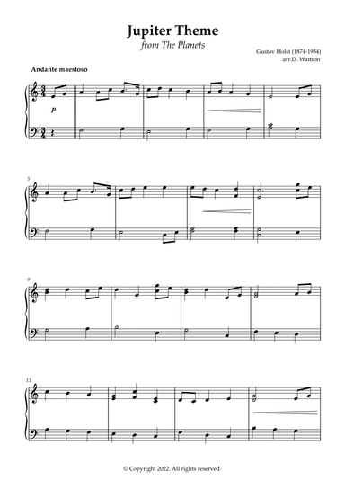 Jupiter (arr. Douglas Wattson)