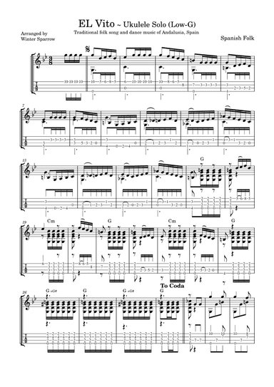 EL Vito (arr. Winter Sparrow)