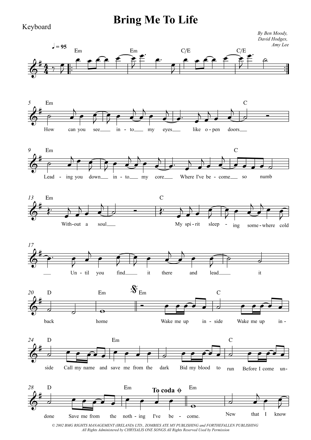 Bring Me To Life (arr. Wesley S. SIlva)