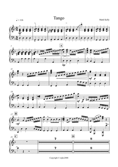 Tango for strings, piano and percussion.