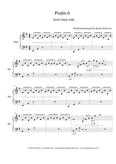 Psalm 6 - lever harp solo