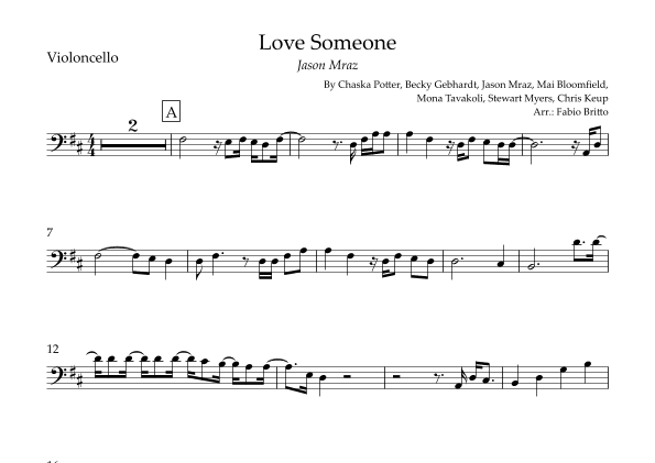 Love Someone (arr. Fabio Britto)