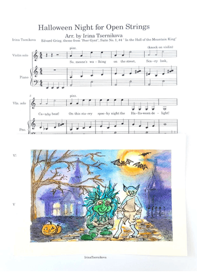 Halloween Night for Open Strings (arr. Irina Tsernikova)