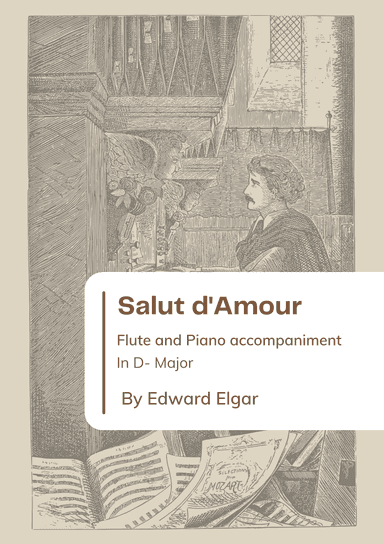 Salut d'Amour Flute and Piano accompaniment In D- Major (arr. Shahar G)