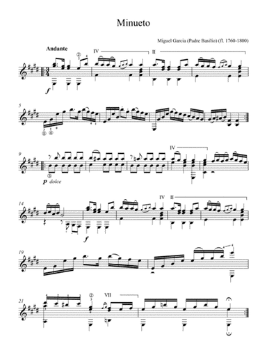 Minuetto (arr. Eric J Roth)
