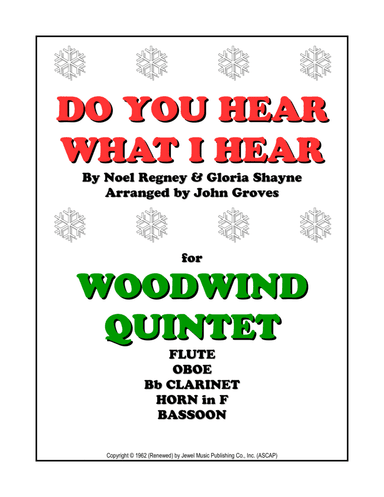 Do You Hear What I Hear (arr. John Groves)