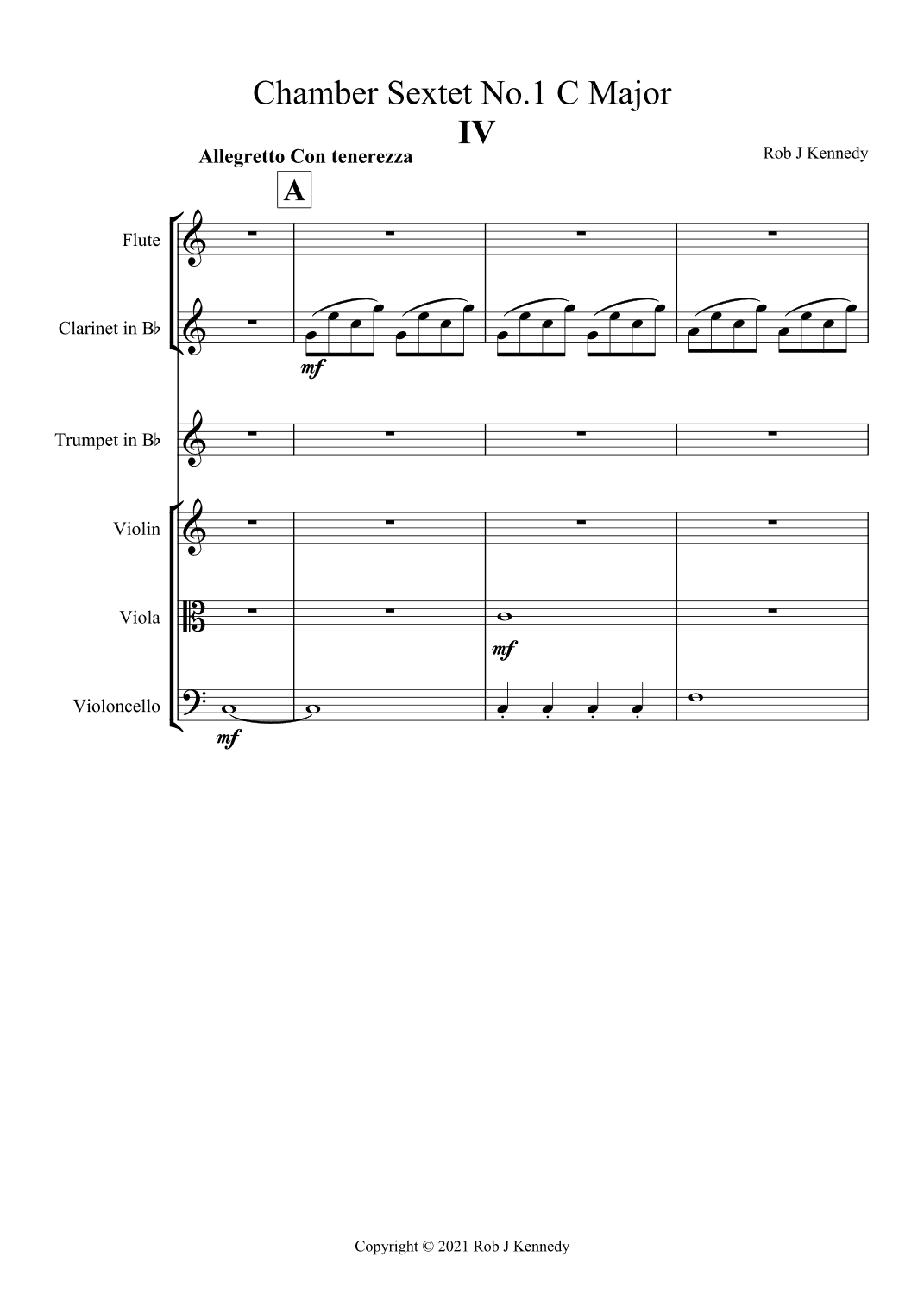 Chamber Sextet No. 1 C Major - America - 4th movement