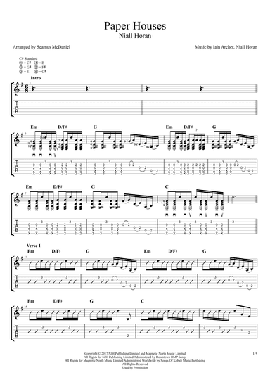 Paper Houses (arr. Seamus McDaniel)