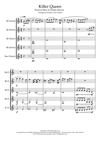 Killer Queen (arr. Nicolás Cortés Castillo)