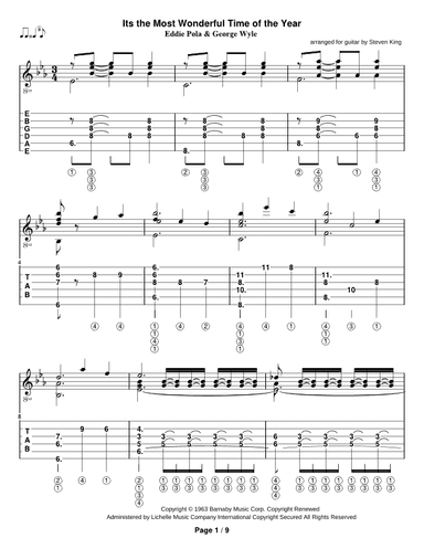 The Most Wonderful Time Of The Year (arr. Steven Michael King)