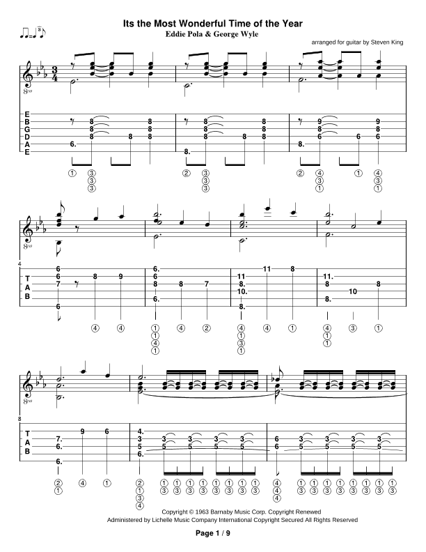 The Most Wonderful Time Of The Year (arr. Steven Michael King)