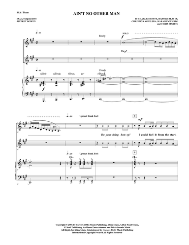 Ain't No Other Man (arr. Jeffrey Bowen)