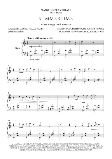 Summertime (arr. Danilo "Daca" Alves)