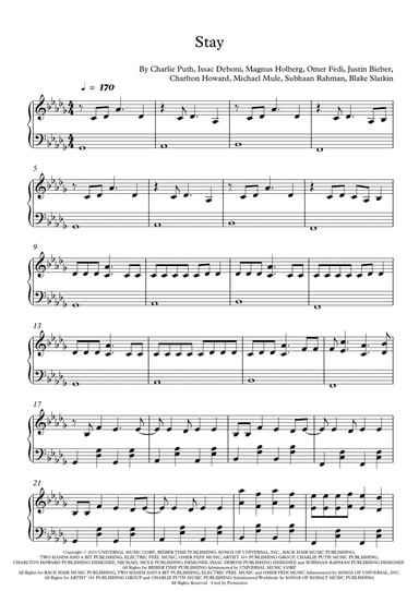 Stay (arr. Fernanda Moura)