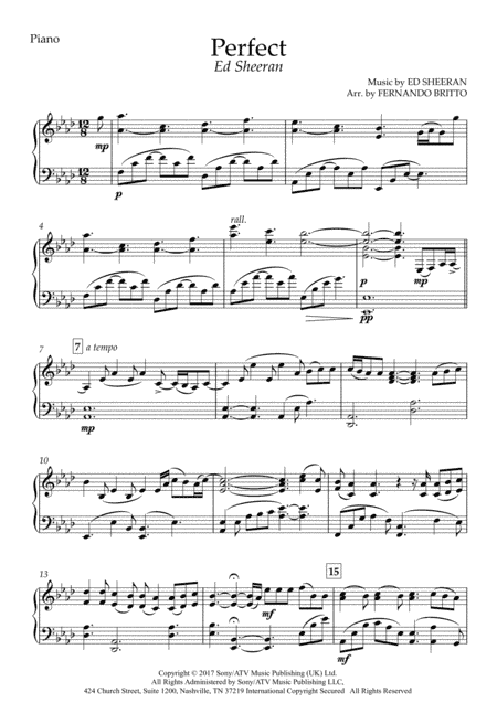 Perfect (arr. Fernando Britto)