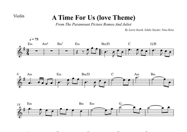 A Time For Us (love Theme) (arr. Wesley S. SIlva)