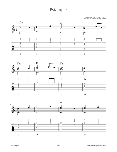 Estampie (arr. Bettina Schipp)
