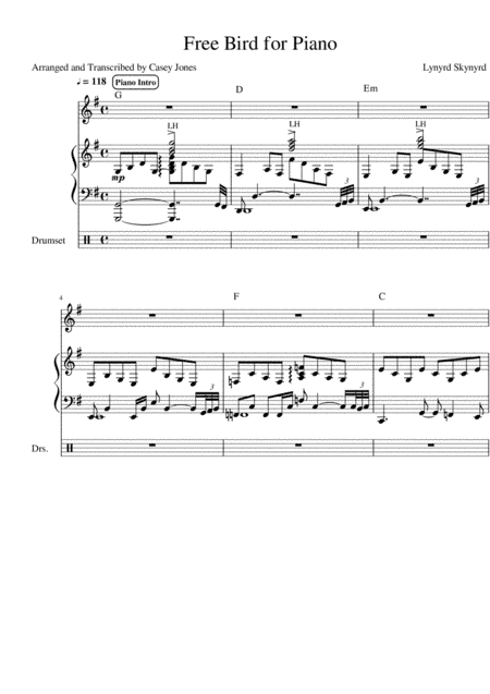 Free Bird (arr. Casey Jones)