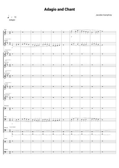 Adagio and Chant - Score Only