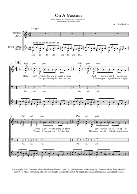 On A Mission (arr. Jen Squires)