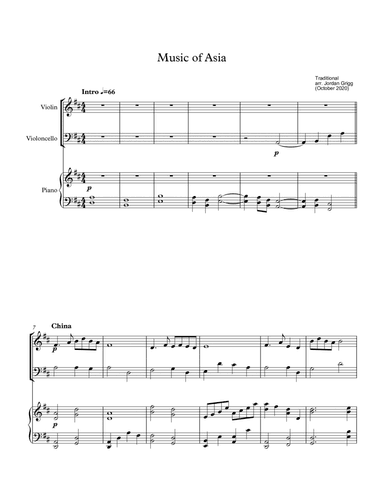 Music of Asia (vln vc pno) (arr. Jordan Grigg)