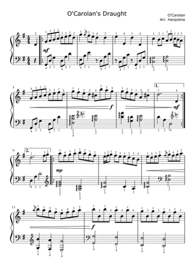 O'Carolan's Draught (arr. Harpoline)