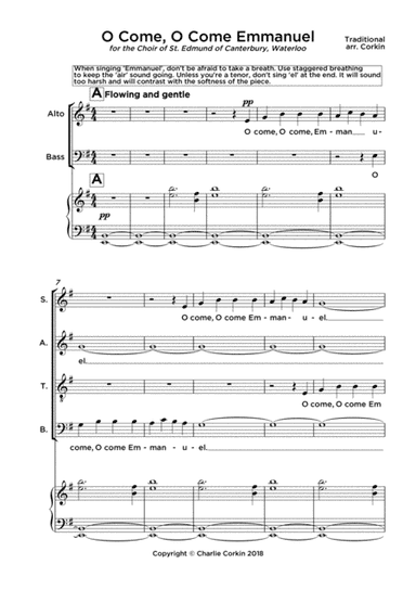 O Come, O Come Emmanuel (arr. Charlie Corkin)