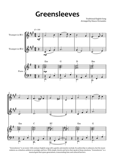 Greensleeves (arr. Glauco Fernandes)