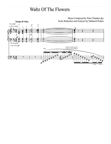 Nutcraccker Suite Op 71a - Waltz Of Flowers (pd) (arr. NMK Music)