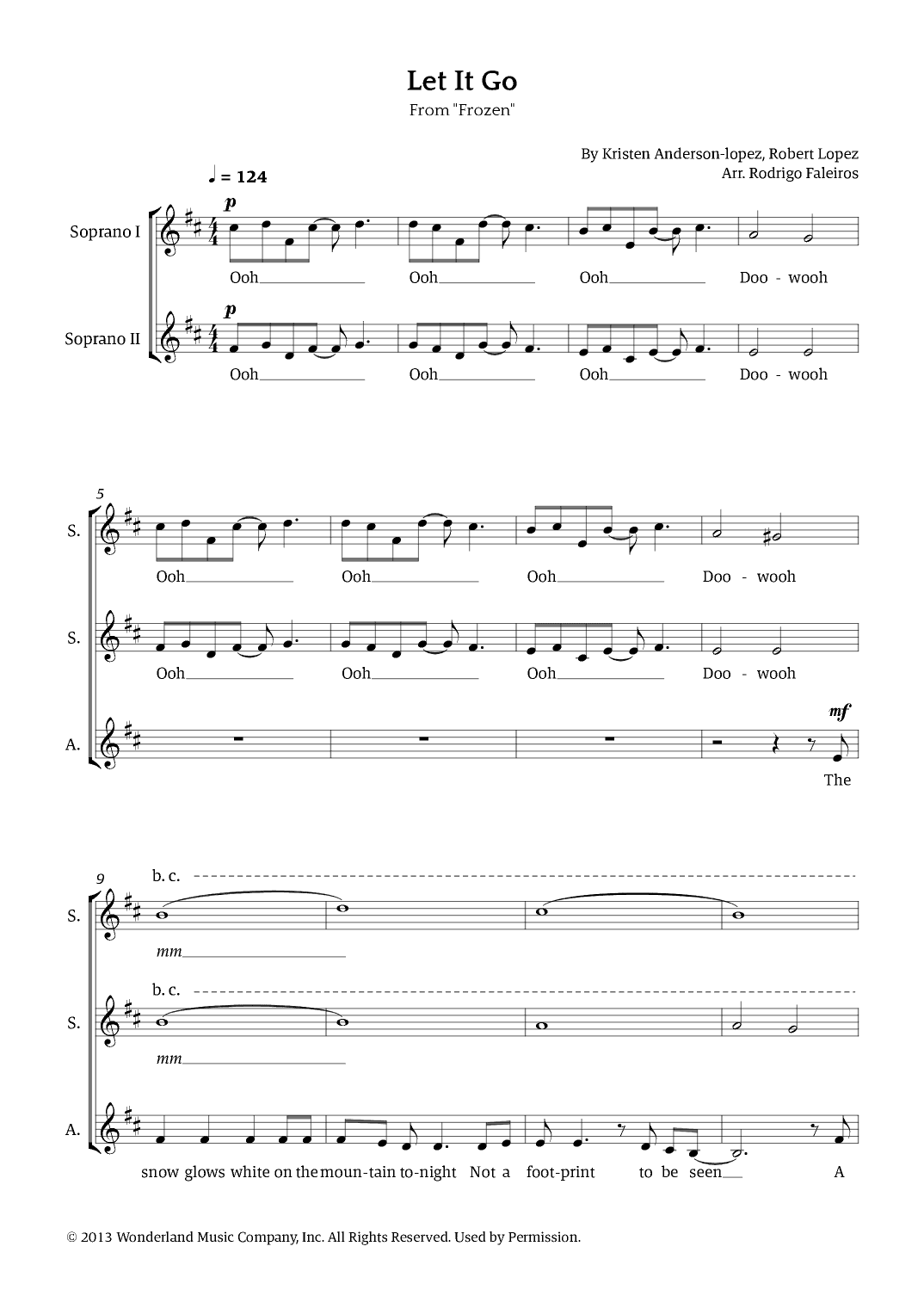 Let It Go (arr. Rodrigo Faleiros)