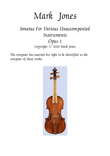 Sonatas for Various Unaccompanied Instruments Opus 1