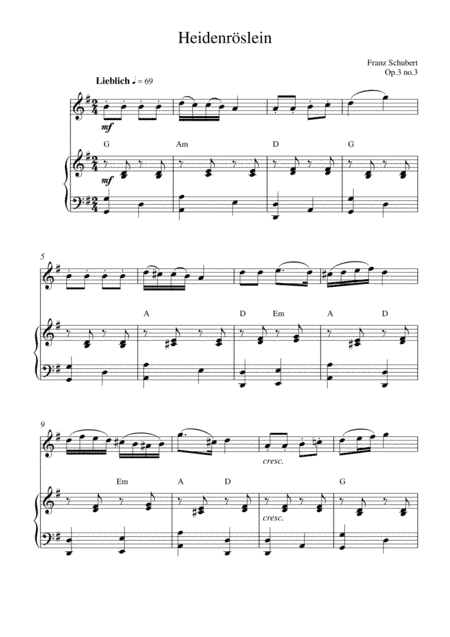 Heidenröslein (Op.3 no.3) (arr. Kaiserin Rebecca)