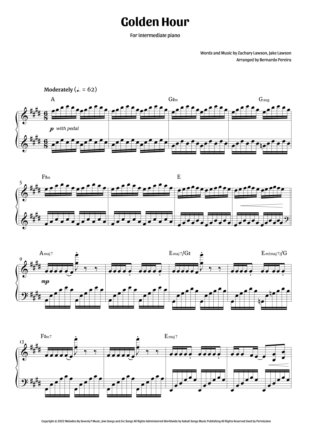 Golden Hour (arr. Bernardo Pereira)