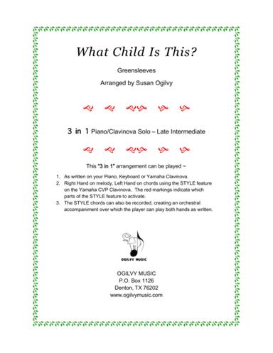 What Child Is This? (arr. Susan Ogilvy)