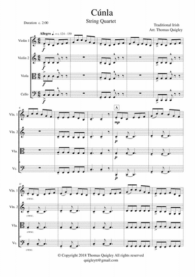 Cúnla (arr. Thomas Quigley)