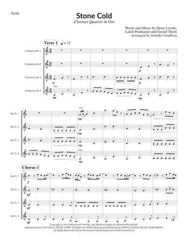 Stone Cold (arr. Jennifer Lindberg)