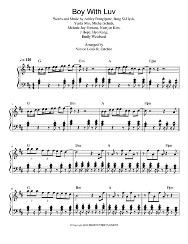 Boy With Luv (arr. Vinson Louis R Esteban)