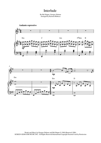 Interlude (arr. Kaiserin Rebecca)