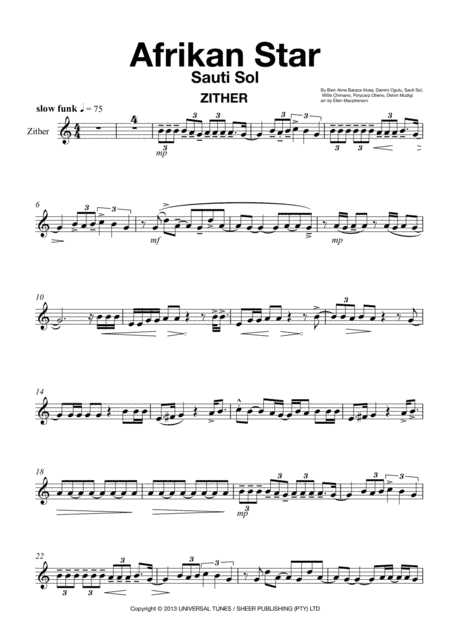 Afrikan Star (arr. Ellen Macpherson)